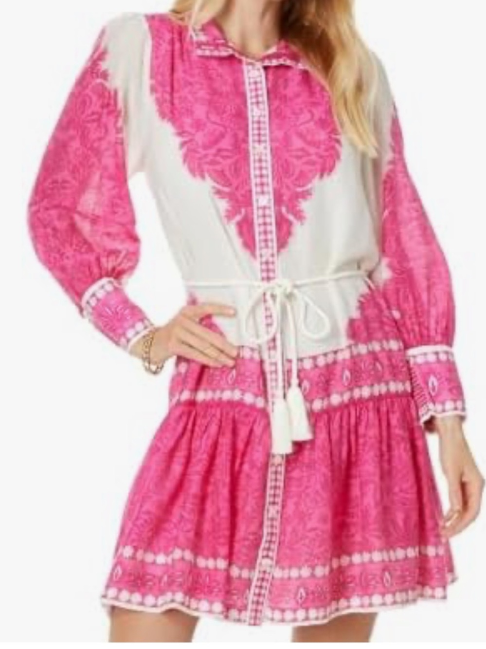 Lilly Pulitzer Drena Dress ~Passion Fruit Pink Jungle Escape Size 8
